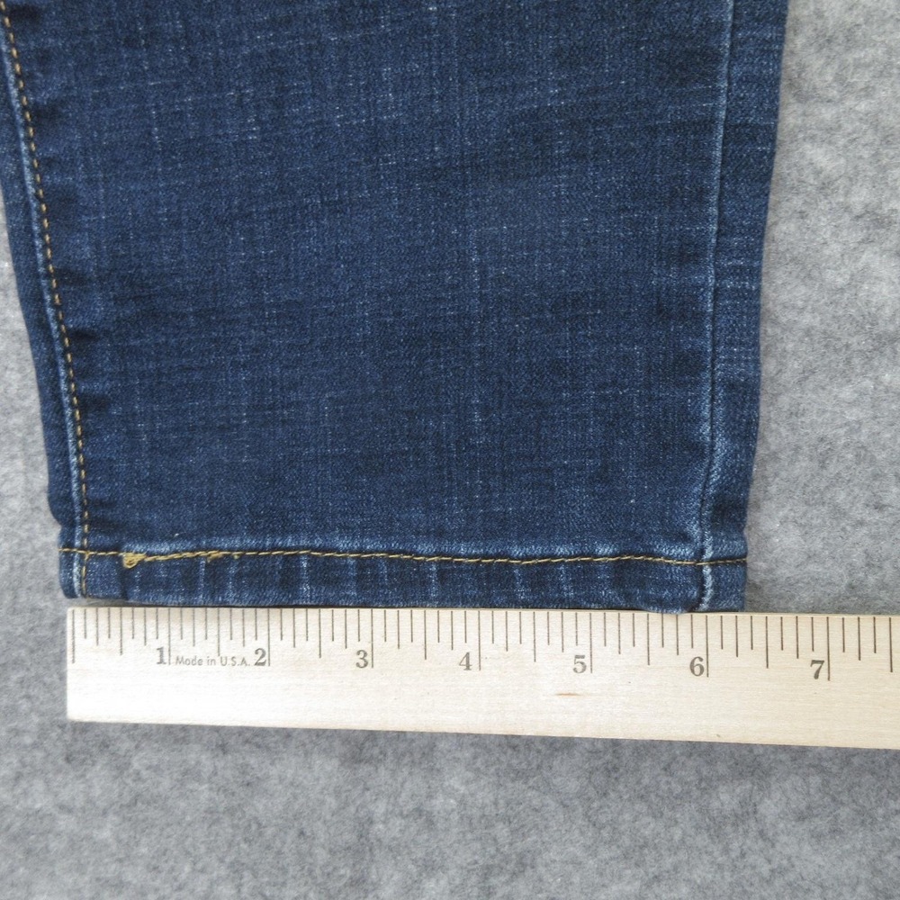 Levis Boyfriend Jeans Womens 32 Blue Dark Wash Stretch Denim Slim Fit Pants - Picture 10 of 12